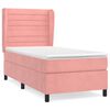 vidaXL Box spring krevet s madracem ružičasti 90x200 cm bar&scaron;unasti