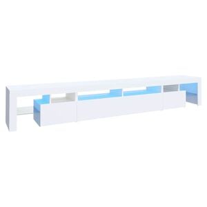 vidaXL TV ormarić s LED svjetlima bijeli 260 x 36,5 x 40 cm
