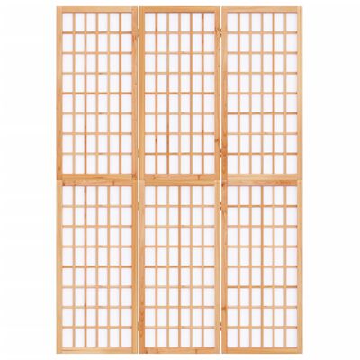 vidaXL Sklopiva sobna pregrada 3 panela japanski stil 120x170 cm