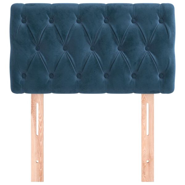 vidaXL Uzglavlje tamnoplavo 80x7x78/88 cm bar&scaron;unasto