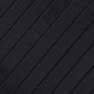 vidaXL Tepih pravokutni crni 100 x 300 cm od bambusa