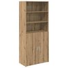 vidaXL Highboard Umjetnički hrast 80 x 42,5 x 185 cm Konstruirano drvo