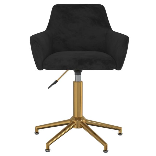 vidaXL Okretne blagovaonske stolice 6 kom crne bar&scaron;unaste