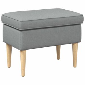 vidaXL Stolica za noge Svjetlosiva 55 x 35 x 41 cm Poliester