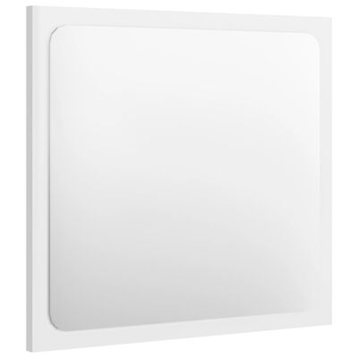 vidaXL Kupaonsko ogledalo sjajno bijelo 40x1,5x37 cm konstruirano drvo