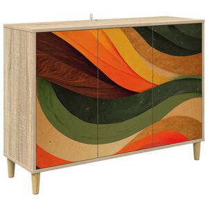 vidaXL Kreveta BONN Sonoma 102 x 33 x 75 cm Konstruirano drvo