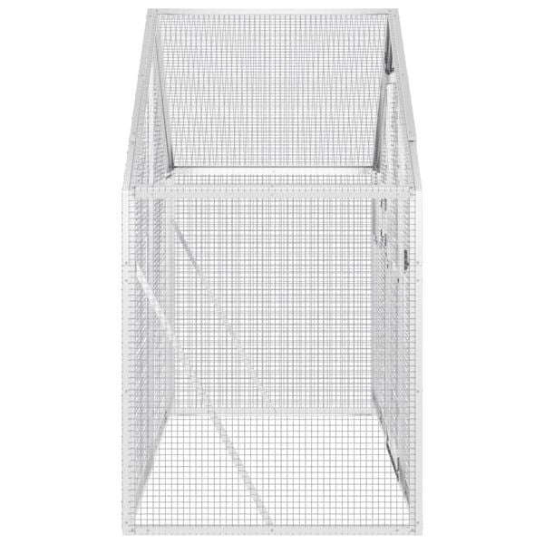 vidaXL Kavez za ptice srebrni 179 x 100 x 185 cm aluminijski