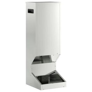 vidaXL Nahranilica za jelene Srebrno 28 x 30 x 80 cm Cinkani čelik