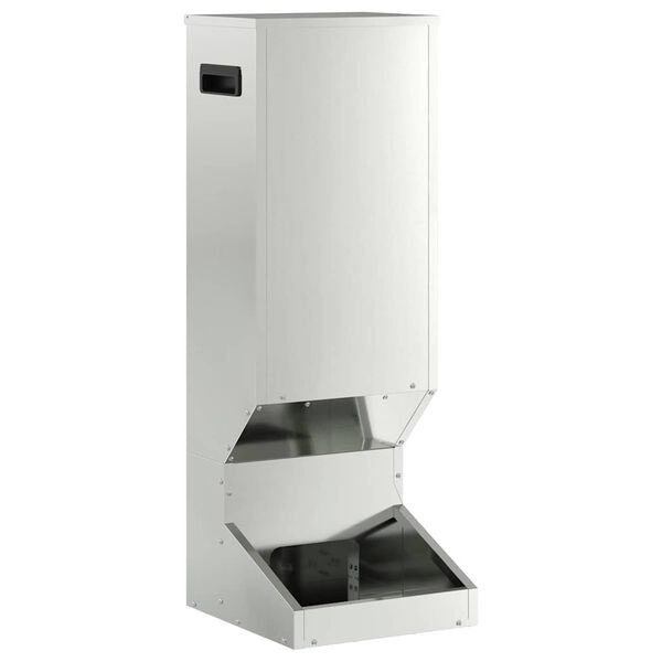 vidaXL Nahranilica za jelene Srebrno 28 x 30 x 80 cm Cinkani čelik