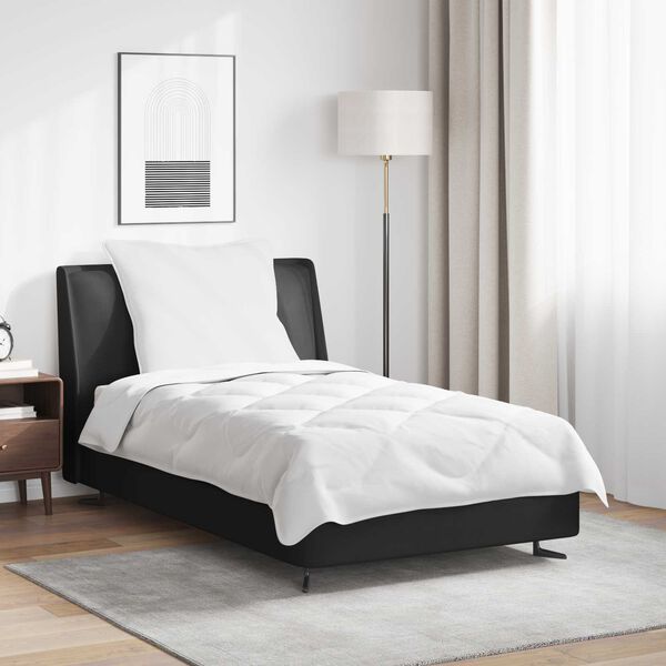 vidaXL Set deka s jastukom 2 pcs Bijelo Mikrovlakna