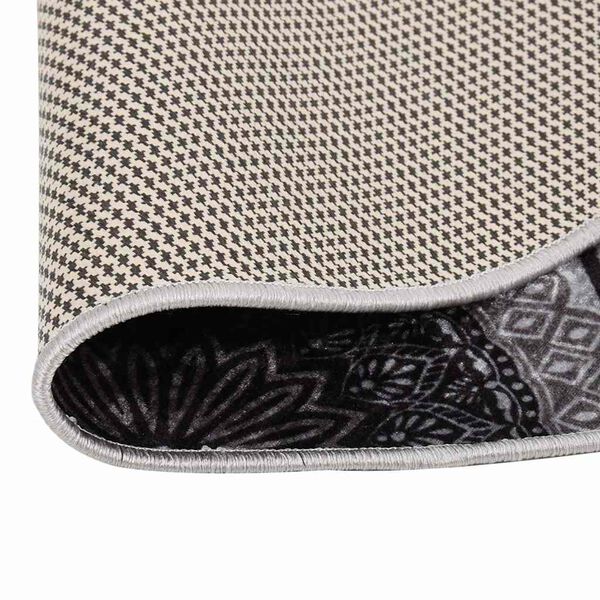 vidaXL Perivi tepih φ 120 cm raznobojni protuklizni