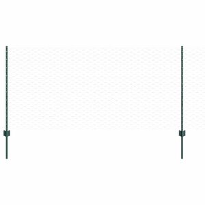 vidaXL Heksagonalna ograda s stubom 25 x 1 m Čelik premazan PVC-om