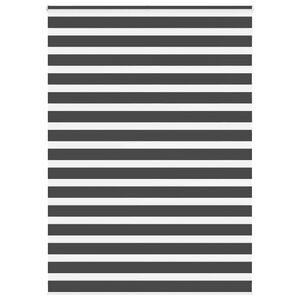 vidaXL Zavjesa zebra crna 160x230 cm &scaron;irina tkanine 155,9 cm poliester