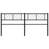 vidaXL Metalno zamjensko uzglavlje crno 193 cm