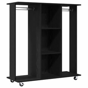 vidaXL Ormar s policom Crni hrast 102 x 38 x 110 cm Konstruirano drvo