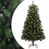 vidaXL Umjetno božićno drvce s nogom 150 cm 150 LED lampica