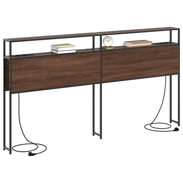 vidaXL Skladi&scaron;no uzglavlje Smeđi hrast 180 cm Konstruirano drvo