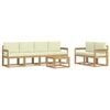 vidaXL Set vanjskih sofa 7 kom. Bijela i krem