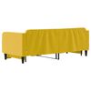 vidaXL Dnevni krevet na razvlačenje žuti 80 x 200 cm baršunasti
