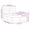 vidaXL LED Box Spring Krevet s madracem Tamno siva 160 x 200 cm Bar&scaron;un