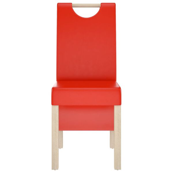 vidaXL Blagovaonske stolice od umjetne kože 6 kom crvene