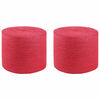 vidaXL Uže od jute 2 pcs Crvena 100% Juta Tossa