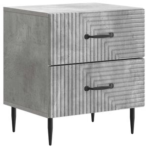 vidaXL Noćni ormar Betonska siva 43 x 34,5 x 47,5 cm Konstruirano drvo