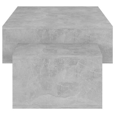 vidaXL Stolić za kavu siva boja betona 105 x 55 x 32 cm od iverice