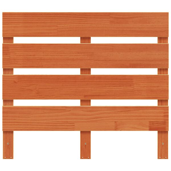 vidaXL Uzglavlje voštano smeđe 90 cm od masivne borovine