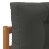 vidaXL Set vanjskih sofa s jastukom 9 pcs Prirodna i antracit