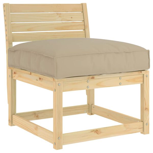 vidaXL Jastuk Sivo-smeđa 70 x 70 x 12 cm Oxford tkanina