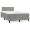 vidaXL Box spring krevet s madracem svjetlosivi 120x200 cm bar&scaron;unasti