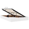 vidaXL Krevet s od storage Čista bijela 140 x 190 cm Umjetna koža