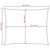 vidaXL Jedro protiv sunca od tkanine Oxford pravokutno 6 x 7 m crveno