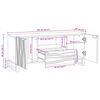vidaXL TV Jedinice Bijelo 105 x 33 x 46 cm Konstruirano drvo