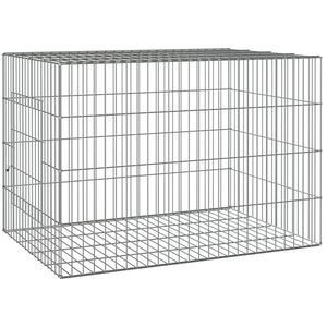 vidaXL Kavez za zečeve 78 x 54 x 54 cm od pocinčanog željeza