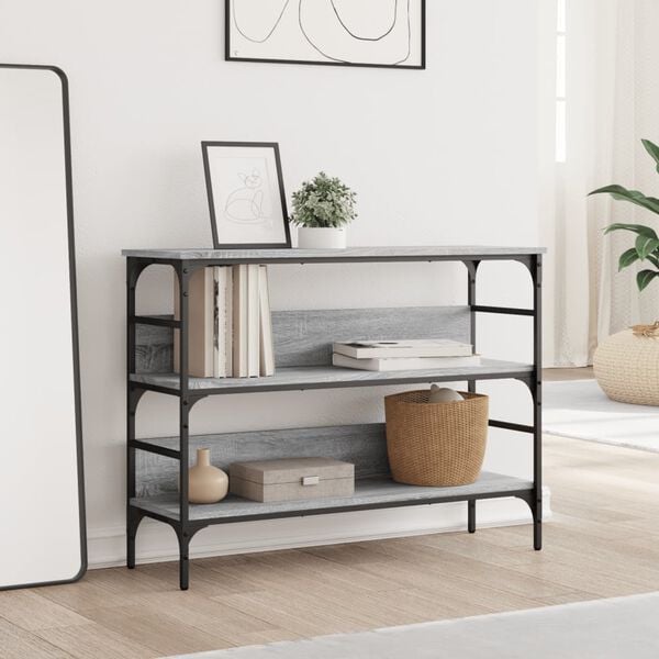 vidaXL Konzolni stol boja hrasta sonome 100x32x75 cm konstruirano drvo