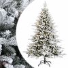 vidaXL Umjetno božićno drvce s nogom 150 cm 150 LED lampica