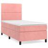 vidaXL Box spring krevet s madracem ružičasti 80 x 200 cm bar&scaron;unasti