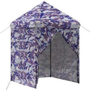 vidaXL Pop-up Paviljon s 4 Zidova 2 x 2 m Plavi kamuflaža