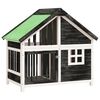 vidaXL Kućica za pse siva 96 x 60,5 x 87 cm od masivne borovine
