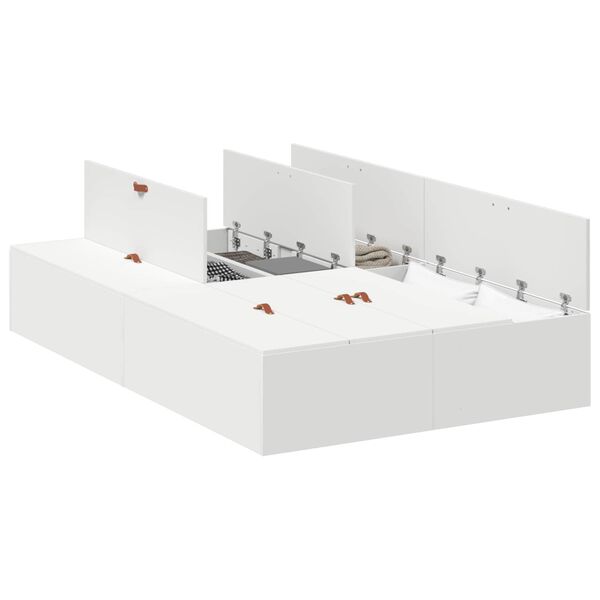 vidaXL Krevet s ladicama Bijelo 120 x 200 cm Konstruirano drvo