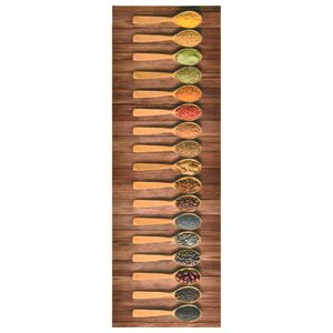 vidaXL Prostirka za kuhinjski pod s uzorkom žlica periva 45 x 150 cm