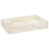 vidaXL Umivaonik krem 58 x 39 x 10 cm mramorni
