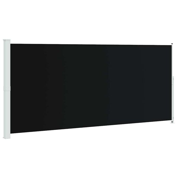 vidaXL Uvlačiva bočna tenda za terasu 220 x 500 cm crna