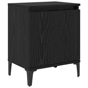 vidaXL Noćni ormar Crni hrast 40 x 30 x 50 cm Konstruirano drvo