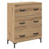vidaXL Highboard Umjetnički hrast 69,5 x 34 x 180 cm Konstruirano drvo