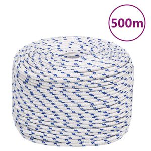 vidaXL Brodski konop bijeli 10 mm 500 m od polipropilena