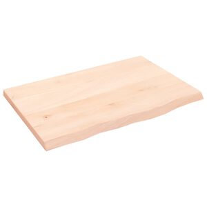 vidaXL Stolna ploča 60 x 40 x 2 cm od netretirane masivne hrastovine