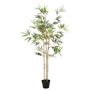 vidaXL Umjetno bambusovo drvo Zelena 55 x 16 x 150 cm Tkanina i bambus